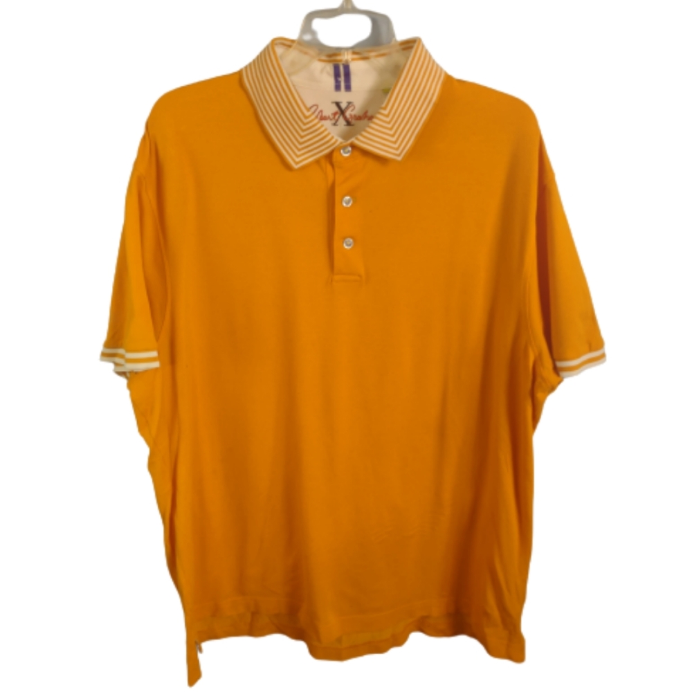 Robert Graham Tailors Fit Orange Polo Shirt 3 XL